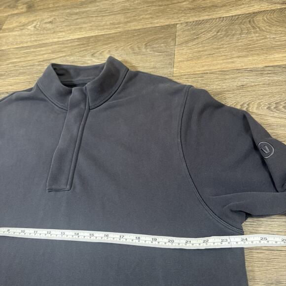 Vuori Shirt Mens 2XL Gray Cypress 1/4 Zip Pullover Athleisure Performance - Picture 6 of 13